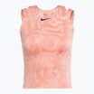 Damen-Tennistrikot Nike Court Dri-Fit Slam RG pink quartz/schwarz