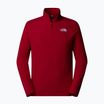 Männer The North Face 100 Gletscher 1/4 Zip Granat rot Sweatshirt