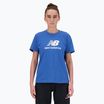 Damenshirt New Balance Jersey Stacked Logo T-Shirt blueagat