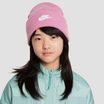 Nike Peak Magic Flamingo/Weiß Kinder-Wintermütze