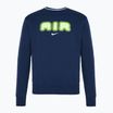 Hoodie Sweatshirt Herren Nike Sportstwear Air Crew-Neck black / gold