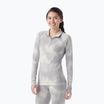 Damen Thermo-Sweatshirt Smartwool Classic Thermal Merino Base Layer 1/4 Zip Boxed hellgrau nebligen Kiefern