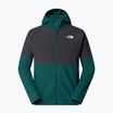 Hoodie Sweatshirt Herren The North Face Glacier Heavyweight Full Zip HD deep nori/asphalt grey