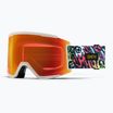 Smith Squad XL artist series tallboy/red mirror/storm yellow flash Skibrille