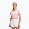 Trainingsshirt Damen Under Armour Tech V-Twist prime pink/white