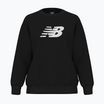 Damen New Balance Sport Fleece Logo Crew Sweatshirt schwarz
