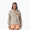 Patagonia Damen-Trekking-Sweatshirt LW Synch Snap-T P/O Haferflocken Heidekraut mit Erbstück Pfirsich