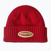 Patagonia Brodeo Beanie Wintermütze ovales Logo: amanita rot