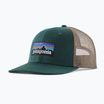 Patagonia P-6 Logo Trucker Baseballmütze Kaskade grün