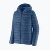 Herren Daunenjacke Patagonia Down Sweater Hoody clement blue