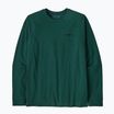 Herren Patagonia P-6 Logo Responsibili kaskadengrünes Longsleeve