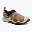Herren Crocs Swiftwater Mesh Deck Sandalen sepia