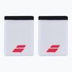 Handgelenk-Band Babolat Logo Jumbo Wristband 2 Stk. white/strike red