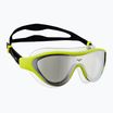 Schwimmmaske Taucherbrille arena The One Mask Mirror silver/soft green/black