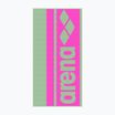 Arena Logotype Jacquard-Handtuch hellgrün/schockierend rosa