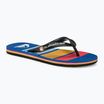 Herren Quiksilver Molokai Stripe schwarz/rot/blau Flip Flops