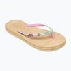 ROXY South Beach III grün/rosa Damen-Flip-Flops