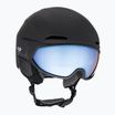 Alpina Oro QV Mips Skihelm schwarz matt/eisblau
