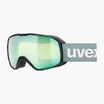 UVEX Xcitd CV Skibrille schwarz matt/verspiegelt opalgelb