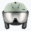 Skihelm UVEX Instinct Visor oxid green matt/mirror silver/smoke