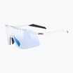 UVEX Pace Stage V weiß matt/verspiegelt blau Sonnenbrille