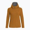 Damen-Trekking-Sweatshirt Salewa Sarner 2L Wool Fz Hoody goldbraun