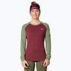 DYNAFIT Alpine Pro burgunderfarbenes Damen-Langarmshirt