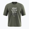 Herren Salewa Eagle Outside Lose verblasst grünes T-Shirt