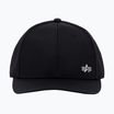 Alpha Industries Metal Label Rep schwarz/metallsilberne Baseballkappe