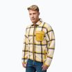 Jack Wolfskin Herren-Fleece-Sweatshirt Felslicht Check panna cotta