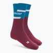 CEP Herren Kompressions-Laufsocken 4.0 Mid Cut petrol/dunkelrot