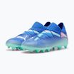 PUMA Future 7 Pro FG/AG Jr Kinder-Fußballschuhe bluemazing/puma weiß/electric peppermint