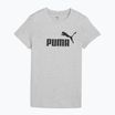 Shirt Damen PUMA ESS No. 1 Logo Tee Light Gray Heather