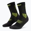 CEP Damen Kompressionssocken Run Mid Cut 5.0 schwarz/lime