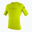 Schwimm T-Shirt Herren O'Neill Basic Skins Rash Guard lime