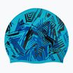 Speedo Slogan Print blau/schwarze Kinderschwimmkappe