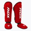 RDX T1 Shin Instep Guards Schienbein- und Fußschützer rot/weiss