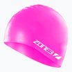Schwimmkappe ZONE3 Silicone Swim hi-vis pink
