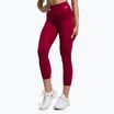 Damen Gymshark Training Full Lenght Leggings weinrot/weiß