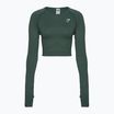 Trainings Top longsleeve Damen Gymshark Vital Seamless Crop Top obsidian / grey / marl