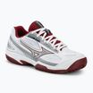 Tennisschuhe Damen Mizuno Break Shot 4 CC white/cabernet/papyrus