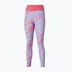 Lauf Leggings Damen Mizuno 7/8 Printed pastel lilac