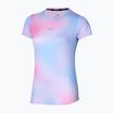 Damen Laufshirt Mizuno Impulse Core Graphic Tee halogenblau