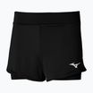 Damen Tennisshorts Mizuno Flex Short schwarz