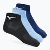 Mizuno Training Mid Socken 3 Paar schwarz/blau/Gletschersee