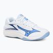 Kinder-Volleyballschuhe Mizuno Lightning Star Z7 weiß/gelb blau/gel air blau