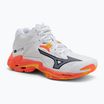 Mizuno Wave Lightning Z8 Mid weiß/feurige Koralle 2/Zitrus Volleyballschuhe