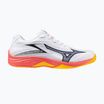 Kinder-Volleyballschuhe Mizuno Lightning Star Z7 weiß/feuriges Koralle 2/Zitrus