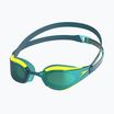 Schwimmbrille Speedo Fastskin Hyper Elite Mirror hyper yellow/steel/emerald mirror