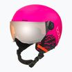 Skihelm Kinder Bollé Quiz Visor Jr hot pink matte/orange gun
